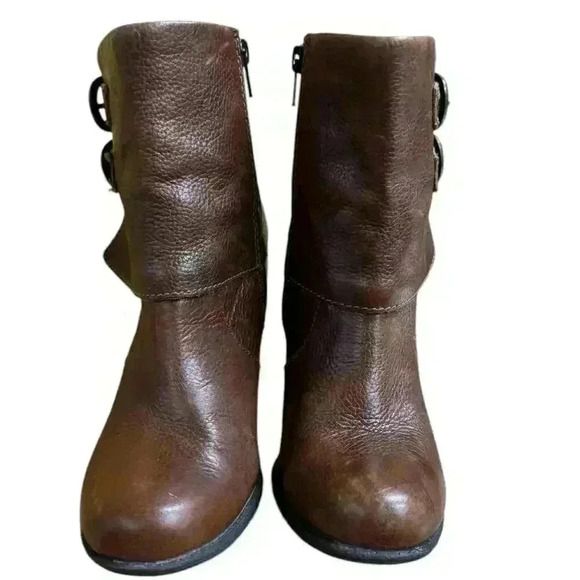 BOC Born Concepts Traipse Brown Leather Boots, Size 6.5 M - Cuff Buckle SHOE - Picture 7 of 10